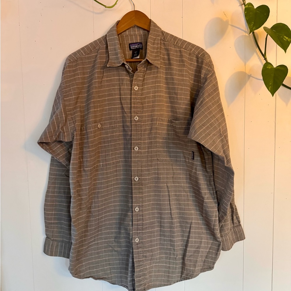 Patagonia Men's Brown Striped Casual Shirt